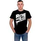 BUMETA Ride Or Die Bisiklet Bicycle Tişört T-Shirt - 2XL - Siyah