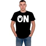 BUMETA Rock And Roll Heavy Metal On Music Tişört T-Shirt - Siyah