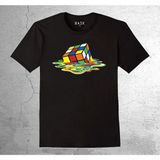 BUMETA Rubik Zeka Küpü Kombinasyon Tişört Çocuk T-Shirt - 1 - 2 Yaş - Siyah