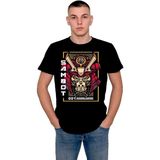 BUMETA Samurai Sambot Robot Head Tişört T-Shirt - Siyah