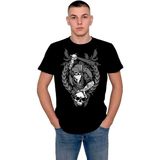 BUMETA Skull Gang Beyzbol Sopası Kuru Kafa Tişört T-Shirt - XS - Siyah