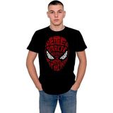 BUMETA Spiderman Örümcek Adam Mask Tişört T-Shirt - Siyah