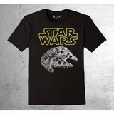 BUMETA Star Wars Millenium Falcon Cosmos Tişört Çocuk T-Shirt - 9 - 10 Yaş - Siyah