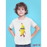 Bumeta Stumble Guys Banana Muz Karakter Oyun Game Çocuk Tişört T-Shirt - 7 - 8 Yaş - Siyah