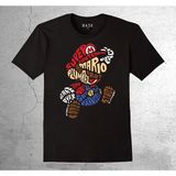 BUMETA Super Mario Game Ateri Kaset Tişört Çocuk T-Shirt - 1 - 2 Yaş - Siyah