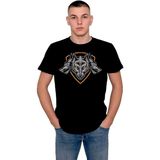 BUMETA Wolf Kurt 3 Kafa Kurt Bozkurt Tişört T-Shirt - XL - Siyah