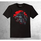 BUMETA Wolf Kurt Bozkurt Kurt Kafası Tişört Çocuk T-Shirt - 9 - 10 Yaş - Siyah