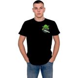 BUMETA Yoda Işın Kılıcı Star Wars Cep Logo Tişört T-Shirt - XL - Siyah