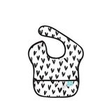 Bumkins Hearts Superbib Kolsuz Unisex Bebek Mama Önlüğü - Beyaz