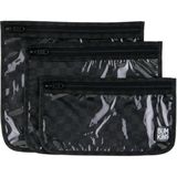 Bumkins Şeffaf Seyahat Çantası - Rich Black - Siyah
