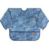 Bumkins x Roamio Uzun Kollu Önlük (6-24 Ay) - Vintage Denim - Mavi - 6 - 24 Ay