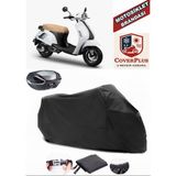 Bumoto/jinling Lucatti 100CC Branda Siyah Arka Çanta Uyumlu(Topcase) Motosiket Brandası Motor Örtüsü Çadır Su Geçirmez Motosiklet Kılıfı Motor Brandası,lastikli,taşıma Torbalı