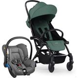 Bumprider Connect 3 Bebek Arabası Black-Olive Travel Set Citi-2 Grey - Yeşil
