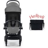 Bumprider Connect³ Bebek Arabası Black-Grey & Yan Bakım Çantası Hediyeli - Grey - Black