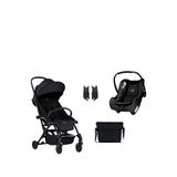 Bumprider Connect³ Black Black Bebek Arabası Ve Connect Trn Grup 0+ Black Oto Koltuğu Ve Oto Koltuk Adaptörü - Siyah