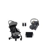 Bumprider Connect³ Black Grey Bebek Arabası Ve Connect Trn Grup 0+ Grey Oto Koltuğu Ve Oto Koltuk Adaptörü - Gri