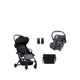 Bumprider Connect³ Black Grey Melange Bebek Arabası Ve Connect Trn Grup 0+ Grey Oto Koltuğu Ve Oto Koltuk Adaptörü - Gri