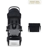 Bumprider Connect³ Black Grey Melange Bebek Arabası ve Hediye Yan Bakım Çantası - Siyah - Gri Melanj - Standart