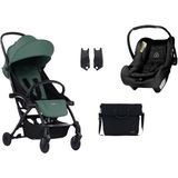 Bumprider Connect³ Black Olive Bebek Arabası ve Connect Trn Grup 0+ Black Oto Koltuğu ve Oto Koltuk Adaptörü - Standart