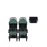 Bumprider Connect³ Black Olive İkiz Bebek Arabası + Hediye Yan Bakım Çantası - Yeşil
