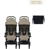 Bumprider Connect³ Black Sand Ikiz Bebek Arabası ve Hediye Yan Bakım Çantası - Standart