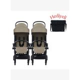 Bumprider Connect³ İkiz Bebek Arabası Black - Sand & Yan Bakım Çantası Hediyeli