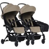 Bumprider Connect³ İkiz Bebek Arabası Black - Sand & Yan Düzenleyici Çanta