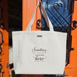 Bumudur Aksesuar Altın ve Siyah Yazı Stili ile Kendi Kahramanın Ol Ilham Verici Modern Zarif Baskılı Naturel Kanvas Bez Çanta Sap Beyaz Cırt Cırtlı Suluk Tutuculu - Küçük - Küçük Baskı - 130-Krem Rengi