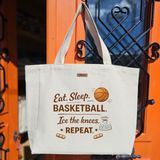 Bumudur Aksesuar Turuncu Basketbol Temalı Logo Modern Baskılıı Naturel Kanvas Bez Çanta Sap Beyaz Cırt Cırtlı Suluk Tutuculu - PARENT-60FC1A3936D3 - Büyük - Büyük Baskı - 130-Krem Rengi