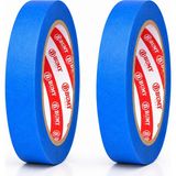 Bumy (2 Adet) Mavi Maskeleme Bandı 24 mm x 30 Metre Marin Boya Bantı Isıya Dayanıklı Bant Kağıt Bantları