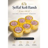 BUMY (6 ADET) Şeffaf Koli Bandı 45 mm x 100 METRE Güçlü Yapışkanlı Paketleme Bantı Bantları