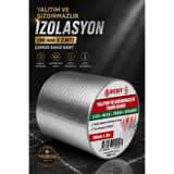 BUMY Çatı İzolasyon (96 mm X 2 MT) Su Sızdırmazlık Geçirmez Yalıtım Çamur Boru Sakız Tamir Bant Bandı