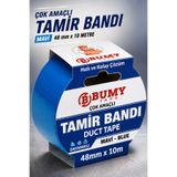 BUMY Çok Amaçlı Mavi Tamir İzolasyon Bandı 48 Mm X 10 METRE Su Geçirmez Sızdırmaz Takviye Bantı Bantları