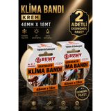 Bumy Dekoratif Klima Bandı 2'li 48mm x 18m Krem