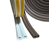 Bumy Kendinden Yapışkanlı Kapı ve Pencere İzolasyon Bandı, Beyaz, EPDM, 6.20 Metre, Kauçuk Profil, İç ve Dış Mekan (Beyaz)