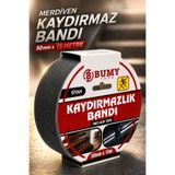 BUMY Merdiven Zemin Kaydırmaz Bant (5 CM X 15 METRE) Yapışkanlı Yer Zemin Kaymaz Bandı Siyah Bantları