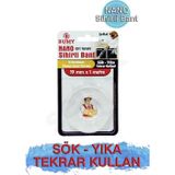 Bumy Nano Sihirli Bant 19mm x 1mt Şeffaf / Sök - Yıka - Tekrar Kullan