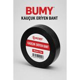 Bumy Tape Kauçuk Eriyen Bant 19 mm x 5 M Kendinden Yapışan Su Geçirmez Elektrik Izolasyon Bandı Siyah