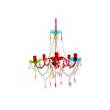 Bun Design 38cm Soft Renkli Taşlı Avize