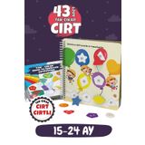 Bunbaza Çocuğumun Tak - Çıkar Cırt Cırtlı Renk Ve Şekiller Aktivite Kitabı, Okul Öncesi, 43 Adet Cırt