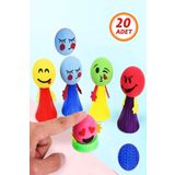 Bundeba 20 Adet Zıplayan Emoji Küçük Adam Sıçrayan Zıp Zıp Oyuncak Karne Hediyesi Doğum Günü Hediyesi