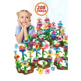 Bundeba 208 Parça Bahçe Çiçek Yapım Seti Yapı Blokları Yapboz BulTak Puzzle Deniz Plaj Oyuncak Çiçek Bahçesi