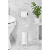 Bundeba Tuvalet Kağıtlığı Paslanmaz Şık Tasarım Yedekli Wc Kağıtlık 61 X 15 Cm