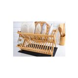 Bundera Bambu Bulaşık Sepeti Bambu Tabaklık Bulaşıklık 43 Cm Bambu Bulaşık Sepeti Bambu Tabaklık