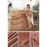 Bundera Blanket Çift Kişilik Wellsoft Peluş Battaniye Polar Tv/dizi Battaniyesi 170X230 - 170 x 230 cm - Kahverengi