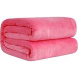 Bundera Blanket Çift Kişilik Wellsoft Peluş Battaniye Polar Tv/dizi Battaniyesi 170X230 - 170 x 230 cm - Pembe