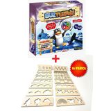 Bundera Buz Tuzağı Penguen Düşürme + Montessori El Kası Geliştirme ve Çizgi, Sayı ve Şekil Çalışmaları 2li