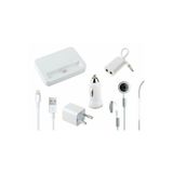 Bundera Iphone 5/6/7 Aksesuar Şarj Aleti Seti Şarj Kablosu Kulaklık Usb Kablo Araç Çakmaklık Girişi Şarjı