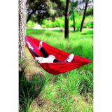 Bundera Kamp Hamağı Piknik Hamağı Bahçe Balkon Outdoor Kamp Salıncak Hamak (Kırmızı) - Standart
