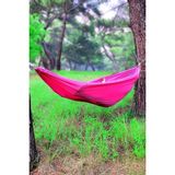 Bundera Kamp Hamağı Piknik Hamağı Bahçe Balkon Outdoor Kamp Salıncak Hamak (Pembe) - Standart